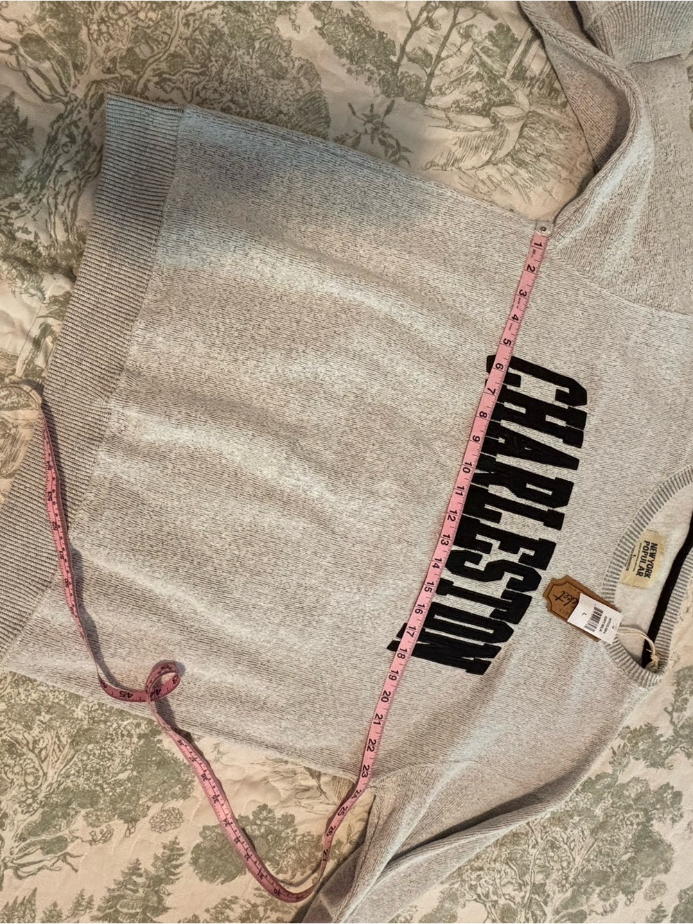 NWT New York Popular sz Large Charleston Graphic Crewneck Nantucket Soft Fleece - Picture 8 of 13